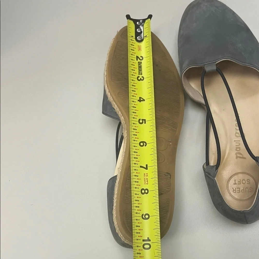 Paul Green Dark Gray Espadrille Flats size 41/2 Euro sizing